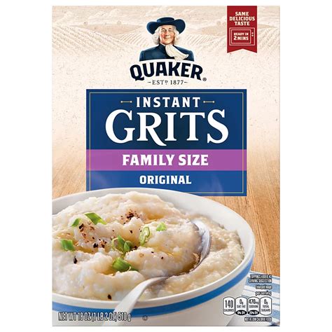 How does Quaker Grits fit into your Daily Goals - calories, carbs, nutrition