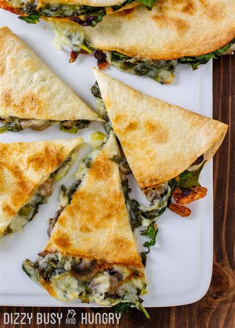 How does Quesadilla Spinach Mushroom 10