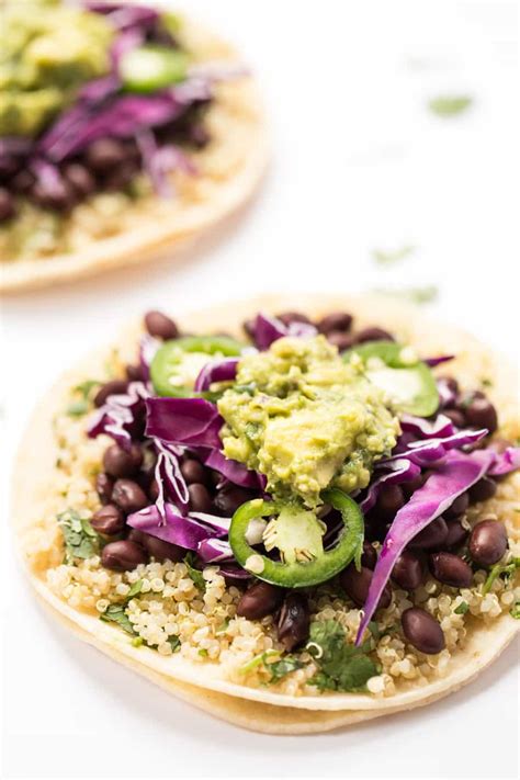 How does Quinoa Black Bean Tacos fit into your Daily Goals - calories, carbs, nutrition