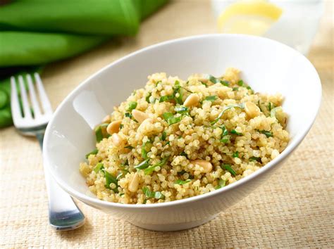 How does Quinoa Pilaf with Pine Nuts fit into your Daily Goals - calories, carbs, nutrition