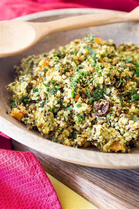 How does Quinoa Salad Moroccan-Spiced fit into your Daily Goals - calories, carbs, nutrition