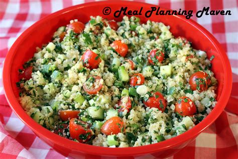 How does Quinoa Tabbouleh fit into your Daily Goals - calories, carbs, nutrition