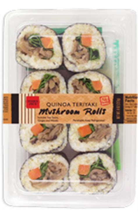 How does Quinoa Teriyaki Mushroom Rolls fit into your Daily Goals - calories, carbs, nutrition