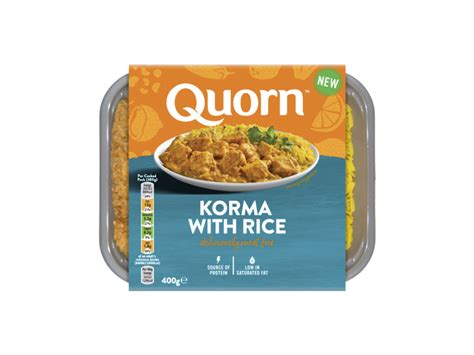 How does Quorn korma with rice naan chutney and yoghurt fit into your Daily Goals - calories, carbs, nutrition