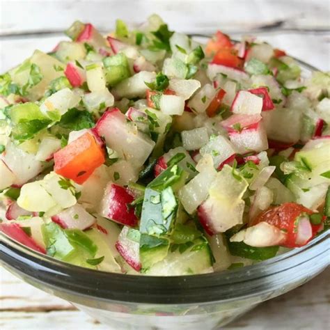 How does Radish and Cucumber Salsa fit into your Daily Goals - calories, carbs, nutrition