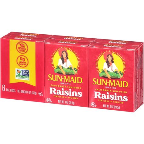 How does Raisins-Mini Box fit into your Daily Goals - calories, carbs, nutrition