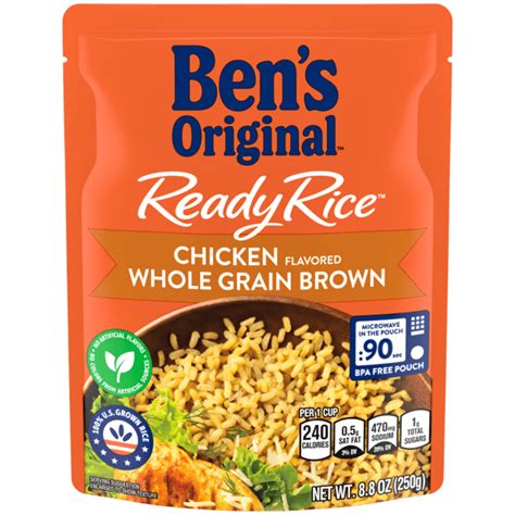 How does Ready Rice Chicken Flavored Whole Grain Brown fit into your Daily Goals - calories, carbs, nutrition