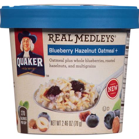 How does Real Medleys - Blueberry Hazelnut Oatmeal + fit into your Daily Goals - calories, carbs, nutrition