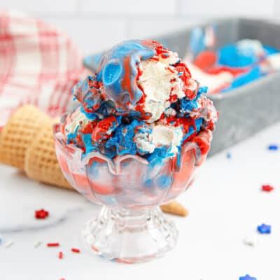How does Red, White, and Blue Ice Cream fit into your Daily Goals - calories, carbs, nutrition