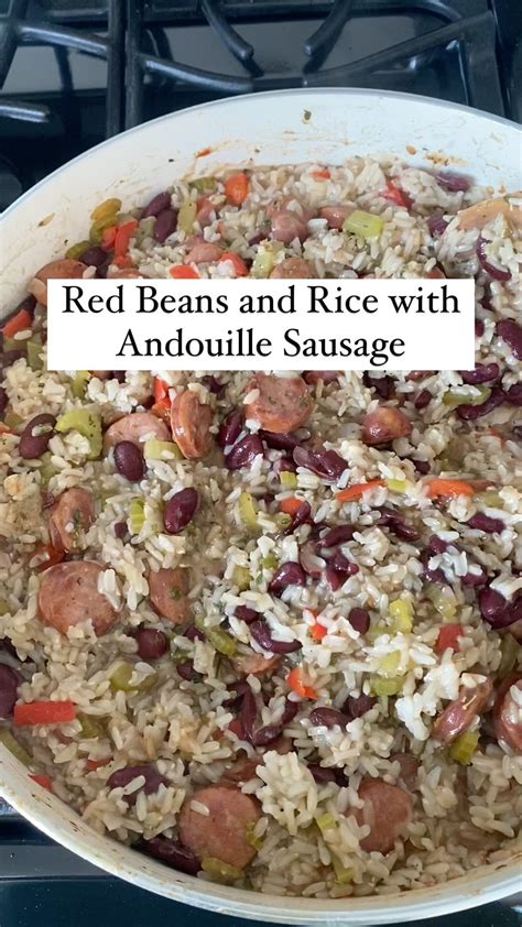 How does Red Beans Rice with Andouille Sausage fit into your Daily Goals - calories, carbs, nutrition