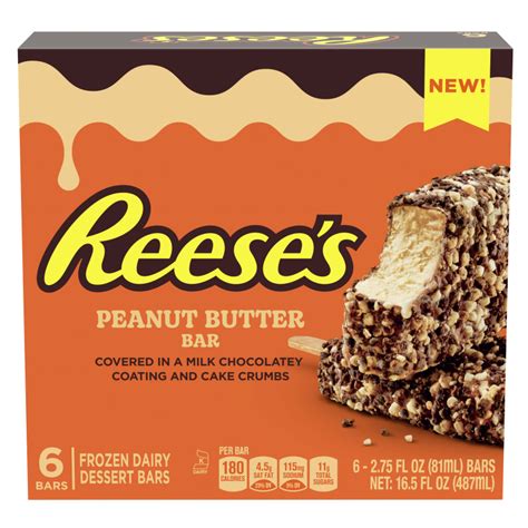 How does Reese's Ice Cream Bar fit into your Daily Goals - calories, carbs, nutrition