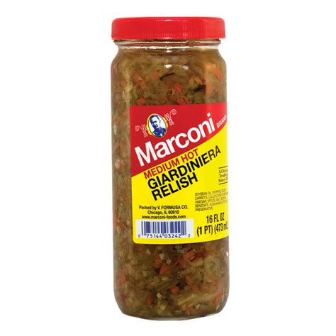 How does Relish Giardiniera CONV Drained 1 oz fit into your Daily Goals - calories, carbs, nutrition