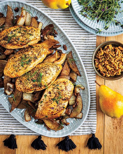 How does Roasted Chicken and Pears fit into your Daily Goals - calories, carbs, nutrition