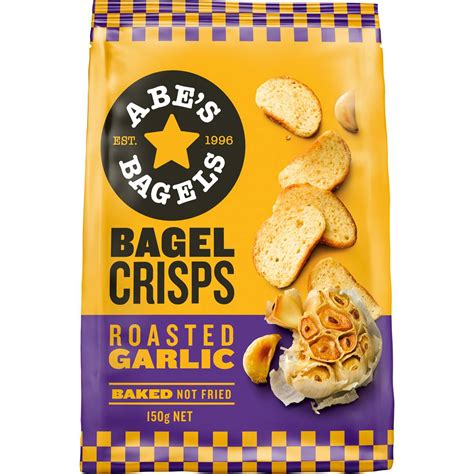 How does Roasted Garlic Bagel Crisps fit into your Daily Goals - calories, carbs, nutrition