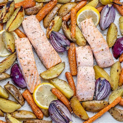 How does Roasted Salmon, Potatoes & Asparagus fit into your Daily Goals - calories, carbs, nutrition