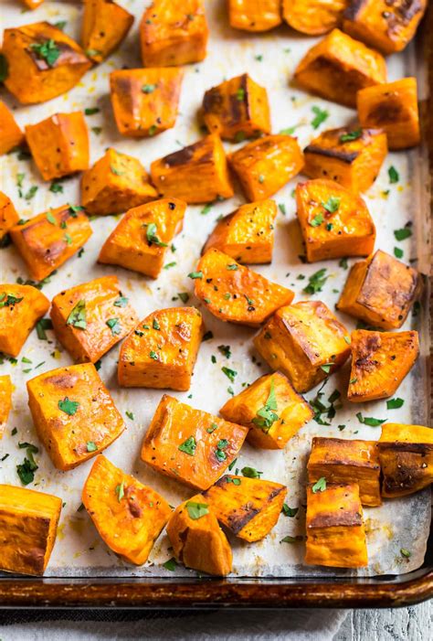 How does Roasted Sweet Potato fit into your Daily Goals - calories, carbs, nutrition