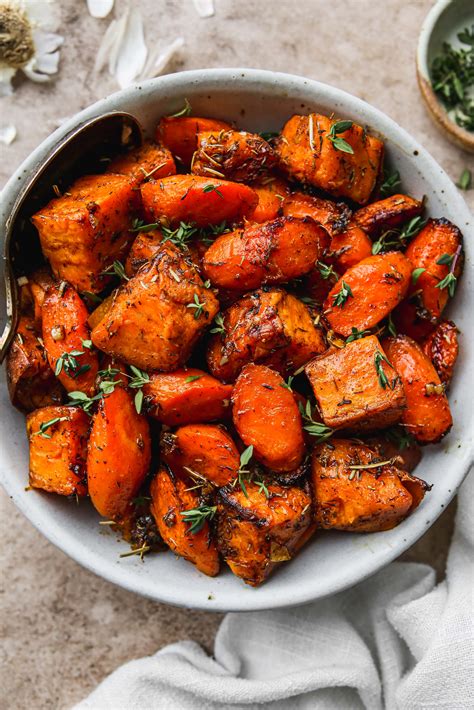 How does Roasted Sweet Potatoes, Balsamic Basil Vinaigrette fit into your Daily Goals - calories, carbs, nutrition