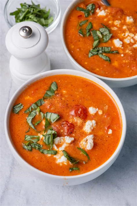 How does Roasted Tomato Feta Soup fit into your Daily Goals - calories, carbs, nutrition