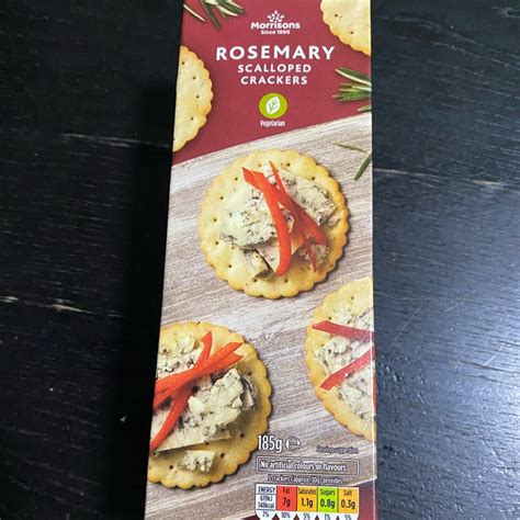 How does Rosemary Scalloped Crackers fit into your Daily Goals - calories, carbs, nutrition