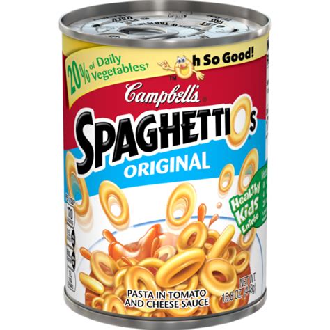 How does SPAGHETTIOS, SpaghettiOs Original, easy open fit into your Daily Goals - calories, carbs, nutrition