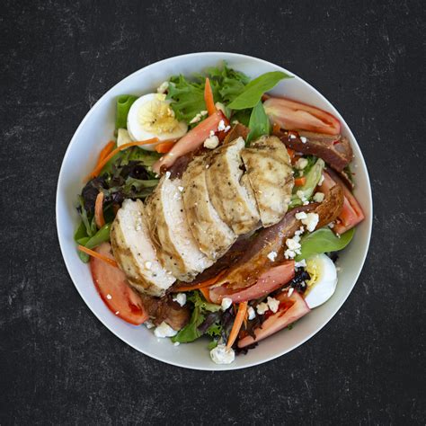 How does Salad Entree Chicken Cobb Blue Cheese fit into your Daily Goals - calories, carbs, nutrition