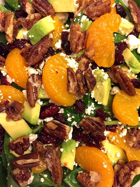 How does Salad Entree Spring Mix Pecans Oranges & Strawberries fit into your Daily Goals - calories, carbs, nutrition