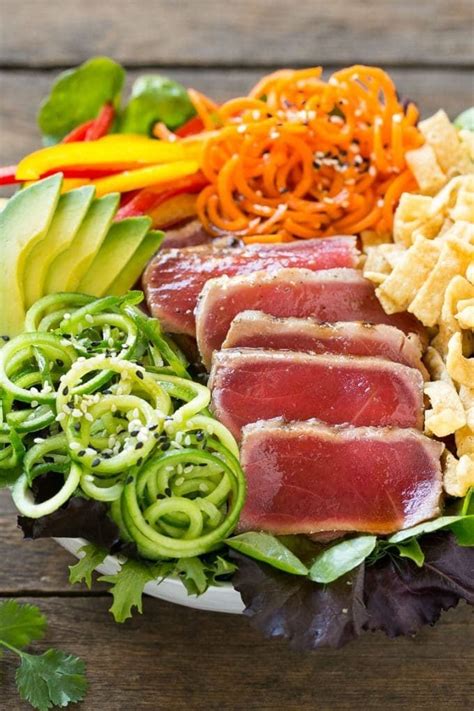 How does Salad Entree Tuna Ahi Grilled & Grapefruit fit into your Daily Goals - calories, carbs, nutrition