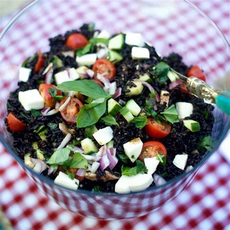 How does Salad Rice Black Caprese 1 oz fit into your Daily Goals - calories, carbs, nutrition