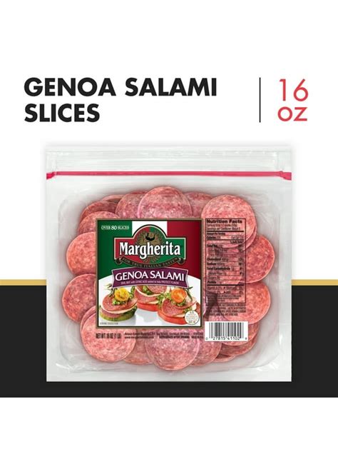 How does Salami Genoa Presliced 2 oz fit into your Daily Goals - calories, carbs, nutrition