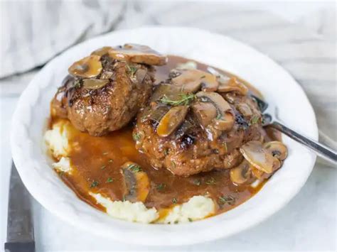 How does Salisbury Steak - homestyle with gravy fit into your Daily Goals - calories, carbs, nutrition