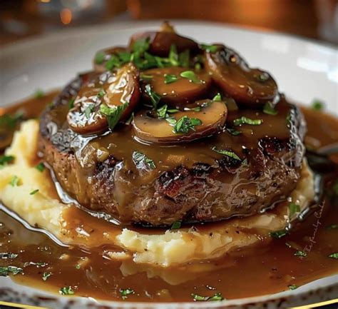 How does Salisbury Steak w/ gravy fit into your Daily Goals - calories, carbs, nutrition