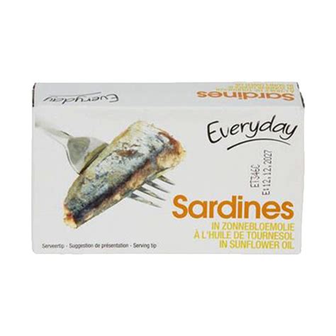 How does Sardines in Sunflower Oil fit into your Daily Goals - calories, carbs, nutrition