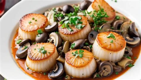 How does Saucy Scallops with Mushrooms fit into your Daily Goals - calories, carbs, nutrition