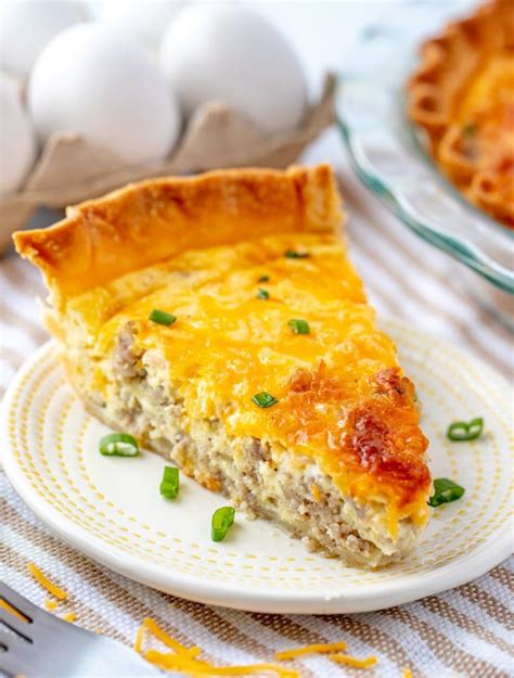 How does Sausage Cheddar Breakfast Biscuit Quiche fit into your Daily Goals - calories, carbs, nutrition