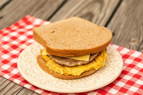 How does Sausage and Egg Sunrise Sandwich (53108.6) fit into your Daily Goals - calories, carbs, nutrition