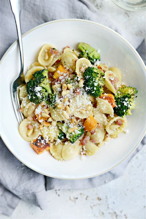 How does SautA©ed Broccoli Rabe with Orecchiette, Pancetta and Butternut Squash fit into your Daily Goals - calories, carbs, nutrition