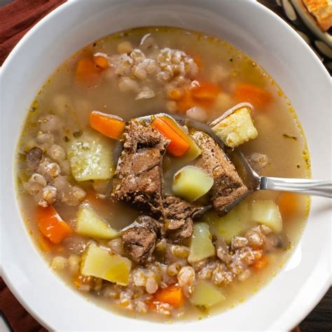 How does Savory Beef Barley Vegetable Soup fit into your Daily Goals - calories, carbs, nutrition