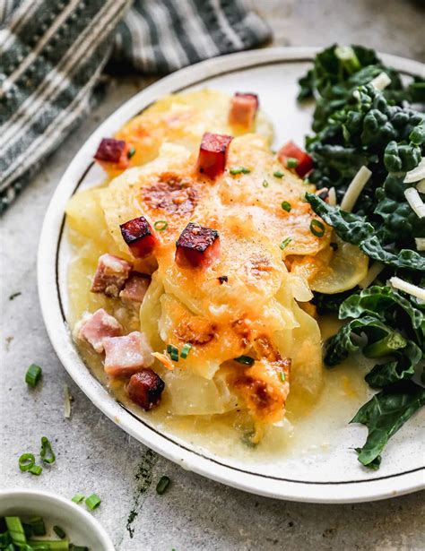 How does Scalloped Potatoes and Ham fit into your Daily Goals - calories, carbs, nutrition