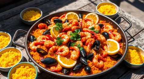 How does Seafood Paella fit into your Daily Goals - calories, carbs, nutrition