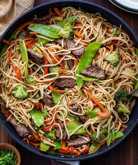 How does Seared Beef Lo Mein fit into your Daily Goals - calories, carbs, nutrition