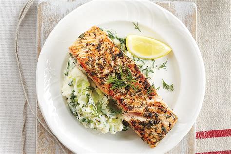 How does Seared Salmon with Cauliflower Colcannon fit into your Daily Goals - calories, carbs, nutrition