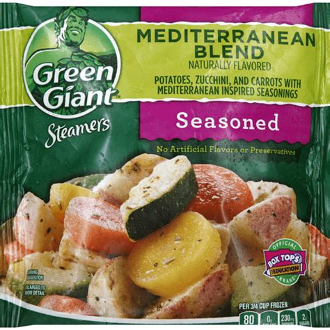 How does Seasoned Steamers Mediterranean Blend fit into your Daily Goals - calories, carbs, nutrition