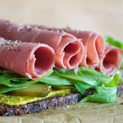 How does Shaved Pastrami, Gherkins, Rocket & Mustard Mayo in a Bagel fit into your Daily Goals - calories, carbs, nutrition