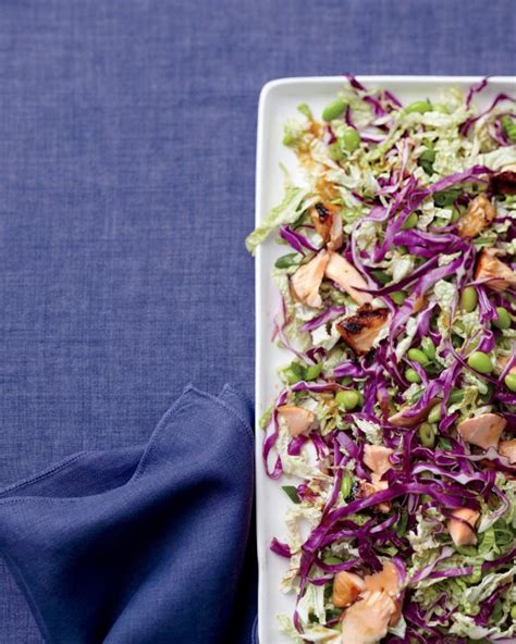 How does Shredded Cabbage and Salmon Salad fit into your Daily Goals - calories, carbs, nutrition