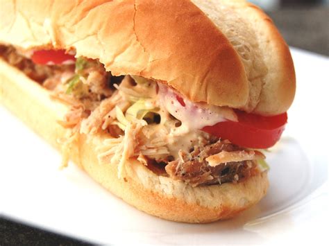 How does Shredded Pork Po' Boy fit into your Daily Goals - calories, carbs, nutrition