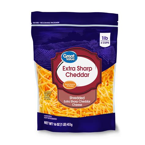 How does Shredded Sharp Cheddar fit into your Daily Goals - calories, carbs, nutrition