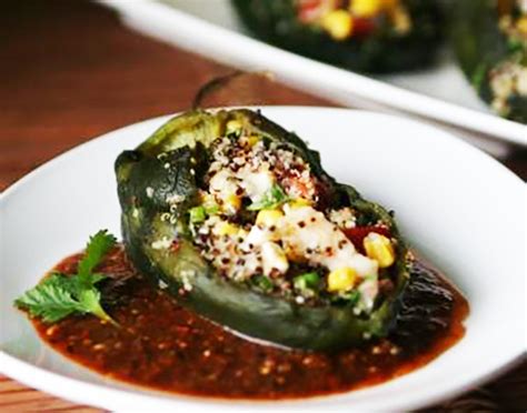 How does Shrimp Quinoa Poblano Relleno (34423.0) fit into your Daily Goals - calories, carbs, nutrition