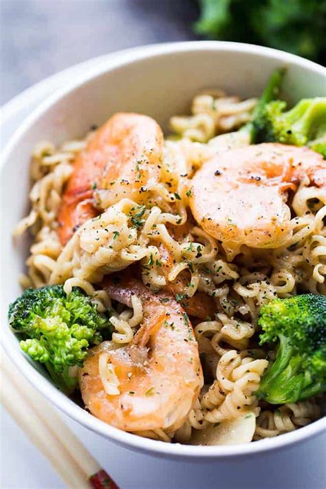 How does Shrimp Ramen fit into your Daily Goals - calories, carbs, nutrition