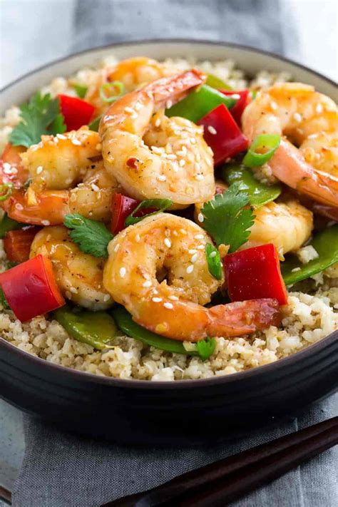 How does Shrimp Stir Fry fit into your Daily Goals - calories, carbs, nutrition