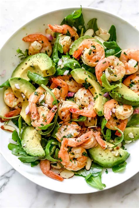 How does Shrimp and Avocado Salad fit into your Daily Goals - calories, carbs, nutrition